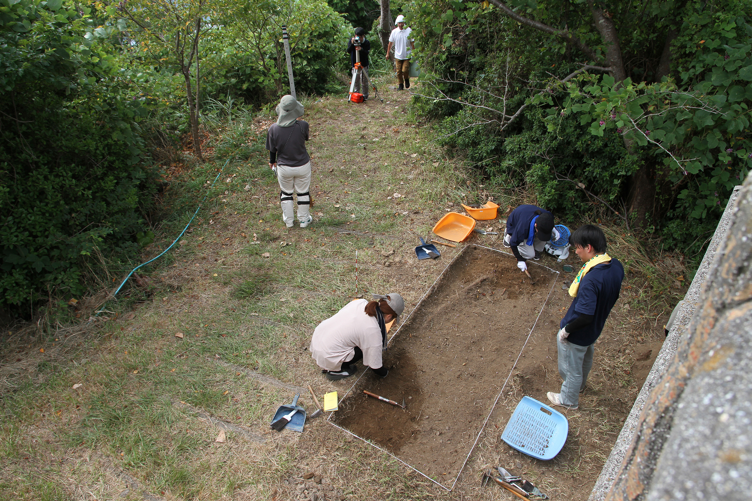 積善山遺跡発掘調査の様子
